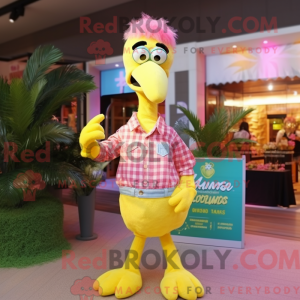 Citrongul Flamingo maskot...