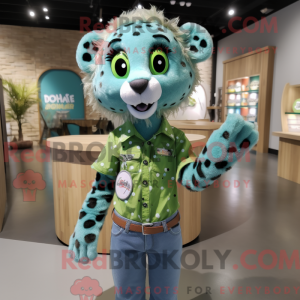 Green Cheetah mascot...