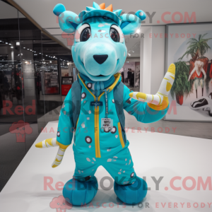 Turkis Giraffe maskot...