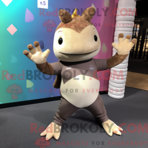 Brown Axolotls mascot...
