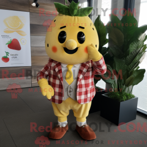 Yellow Strawberry mascot...