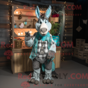 Postava maskota Teal Donkey...