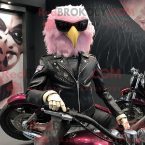 Pink Bald Eagle mascot...
