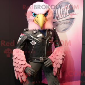 Pink Bald Eagle mascot...