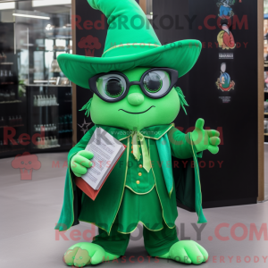 Green Magician mascot...