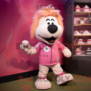 Pink Shepard S Pie mascot...
