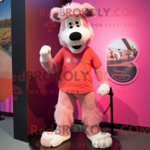 Pink Shepard S Pie maskot...