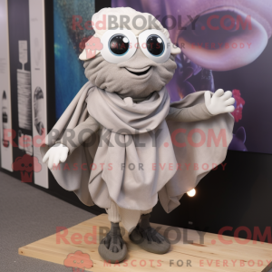 Gray Oyster mascot costume...