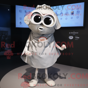 Grå østers maskot kostume...