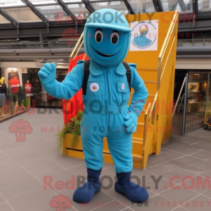 Personnage mascotte Cyan...