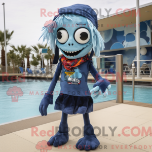 Postava maskota Navy Zombie...