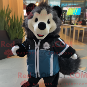 Black Badger mascot costume...