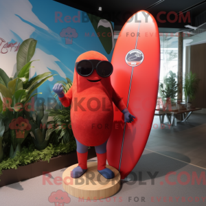 Rode surfplank...