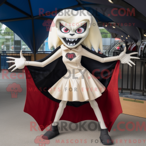 Beige Vampire mascot...