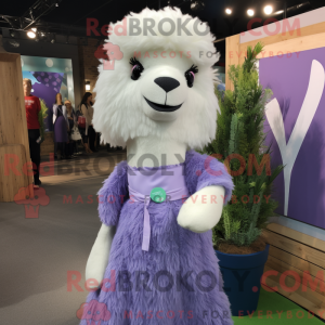 Lavender Alpaca mascot...