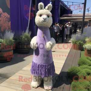 Lavender Alpaca mascot...