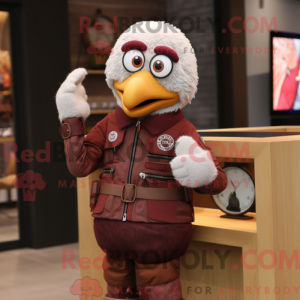 Maroon Tyrkiet maskot...