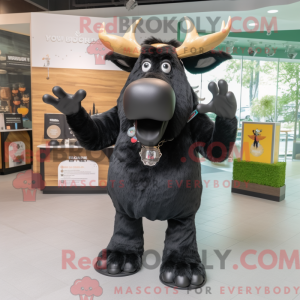 Black Moose maskot kostume...