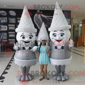 Silver Ice Cream Cone...