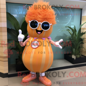 Peach Onion mascottekostuum...
