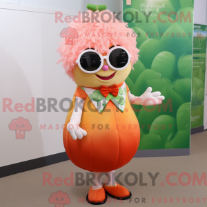 Peach Onion mascottekostuum...