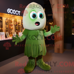 Olive Ghost mascot costume...