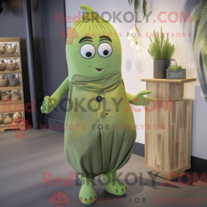 Olive Ghost maskot kostume...