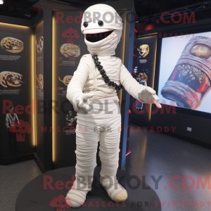White Mummy mascot costume...