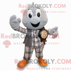 Gray Pumpkin mascot costume...
