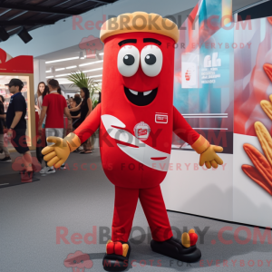 Red French Fries mascot...