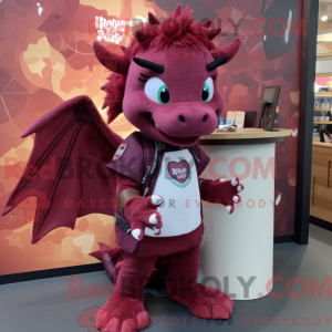 Maroon Dragon mascot...