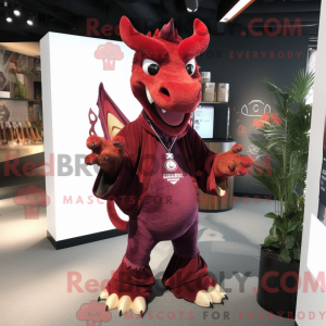 Maroon Dragon máscara de...