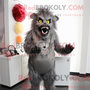 Gray Werewolf mascot...