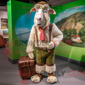 Olive Boer Goat mascot...