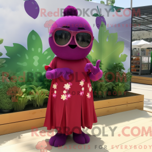 Magenta Grape mascot...