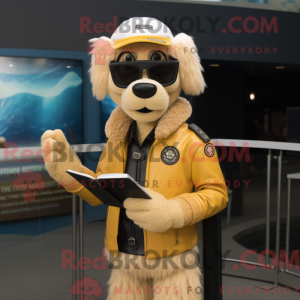 Gold Shepard S Pie mascot...