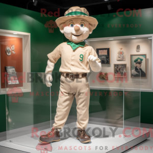 Beige Irish Flag mascot...