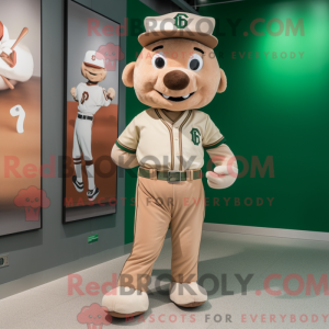 Beige Irish Flag mascot...