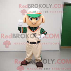 Beige Irish Flag mascot...
