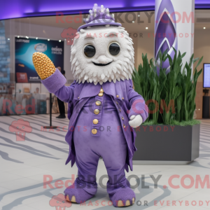 Lavender Pop Corn mascot...