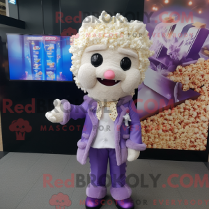 Lavender Pop Corn mascot...