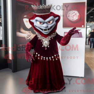 Maroon Vampire mascot...