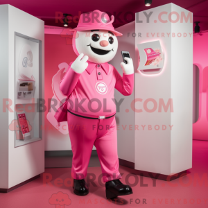 Maskottchenkostüm Pink...