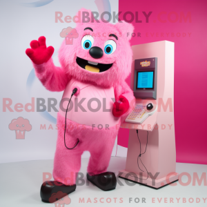 Postava maskota Pink Phone...