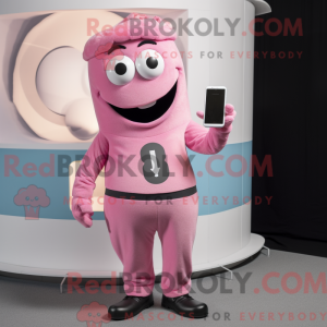Postava maskota Pink Phone...