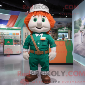 Irish Flag mascot costume...