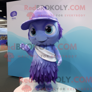 Lavendel Betta Fish maskot...