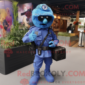 Figura azul para máscara de...