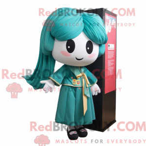 Postava maskota Teal Pho...
