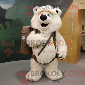 Cream Sloth Bear mascot...